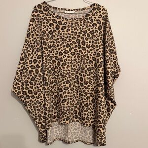 Leopard Print Women's Blouse